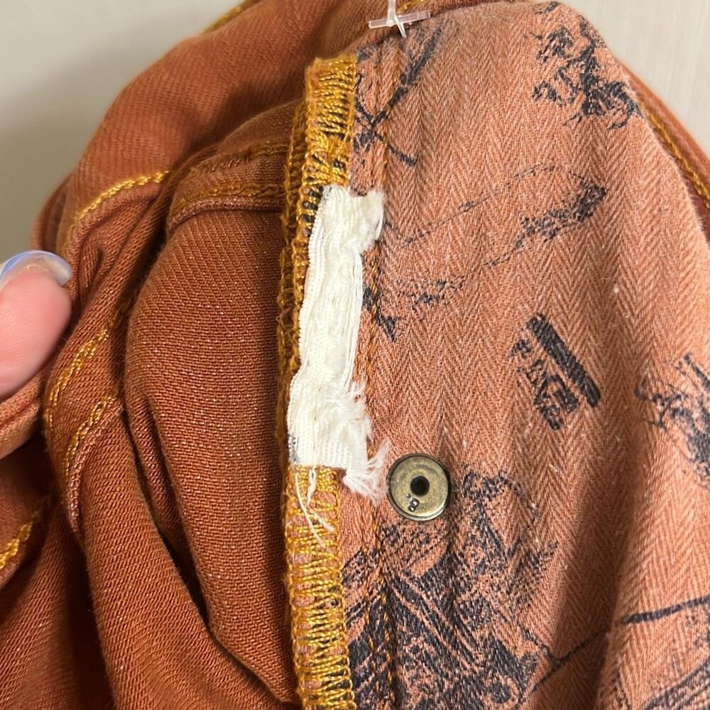 ✨Anthropologie Pilcro and the Letterpress Stet Sz 30 Pants Rust Brown Orange✨ - Picture 8 of 8